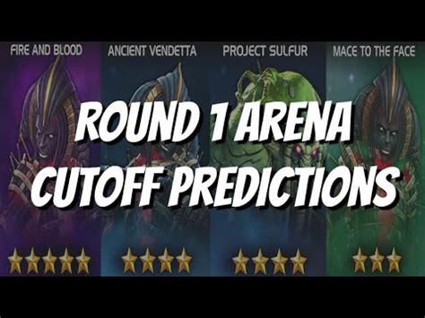 mcoc arena cutoff|Morningstar and Man.